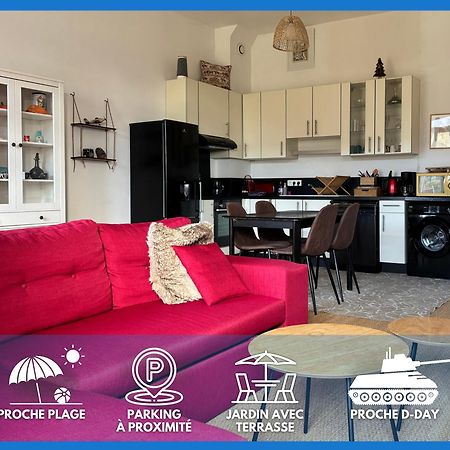 Les Douves Duplex 5 Personnes Lumineux Avec Jardin Et Terrasse Amenagee , Vue Sur Chateau A 5Mn De La Mer, Proche Omaha Beach Et Bayeux Commes Екстер'єр фото