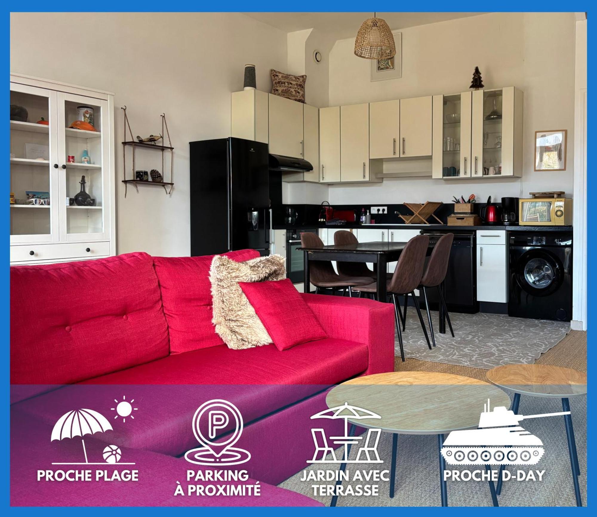 Les Douves Duplex 5 Personnes Lumineux Avec Jardin Et Terrasse Amenagee , Vue Sur Chateau A 5Mn De La Mer, Proche Omaha Beach Et Bayeux Commes Екстер'єр фото